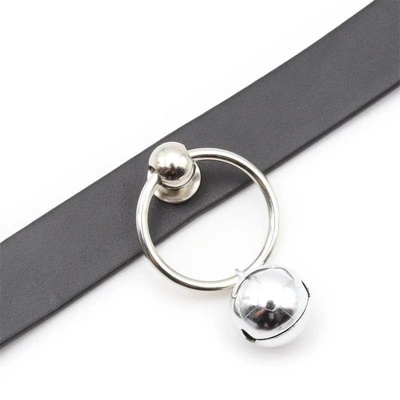 Collar con Aro y Cascabel Negro · LATETOBED BDSM LINE · Accesorios BDSM y Fetish — photo 3