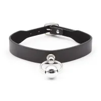 Collar con Aro y Cascabel Negro · LATETOBED BDSM LINE · Accesorios BDSM y Fetish