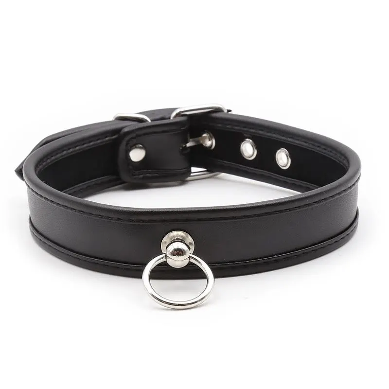 Collar con Aro Negro · LATETOBED BDSM LINE · Accesorios BDSM y Fetish