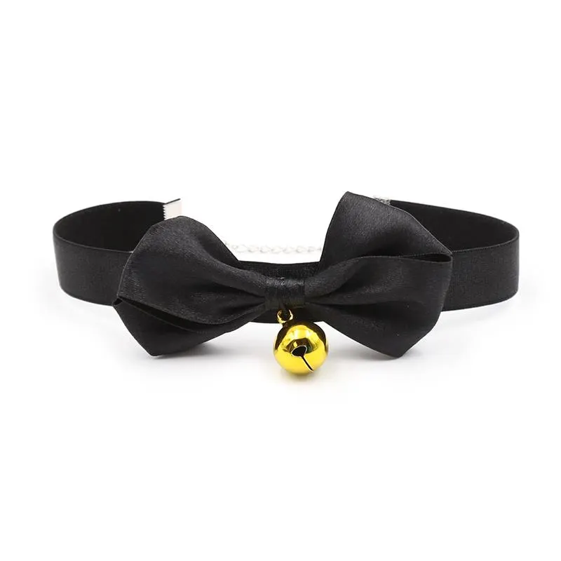 Collar con Lazo y Cascabel 36 cm Negro L · LATETOBED BDSM LINE · Accesorios BDSM y Fetish