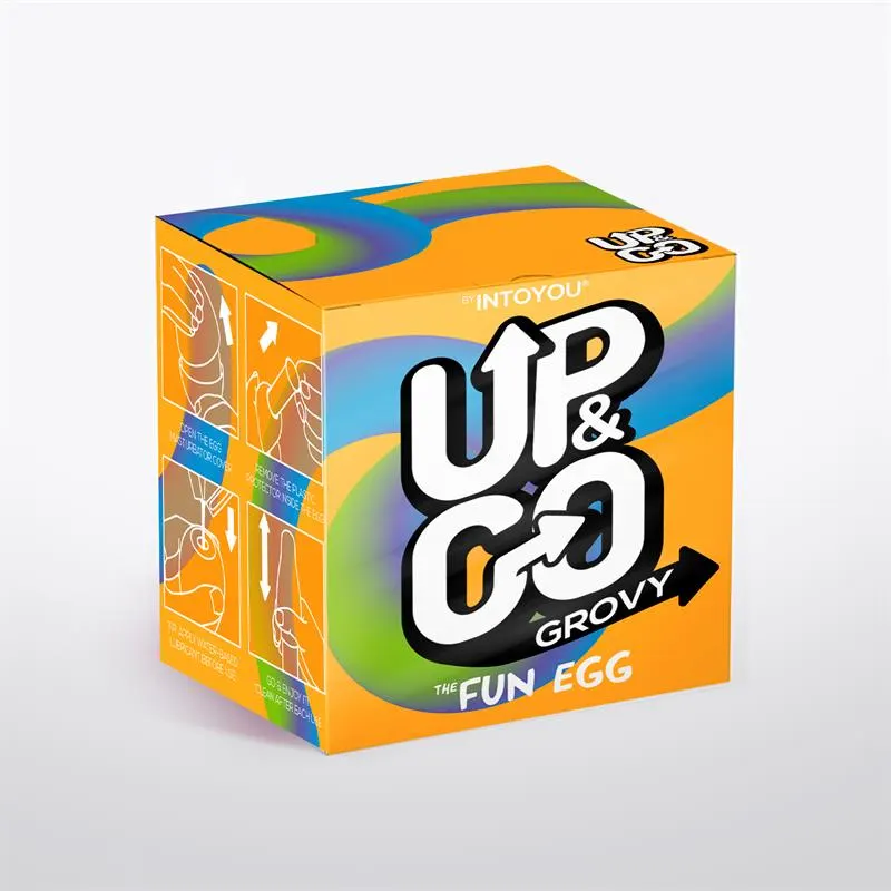 Grovy Huevo Masturbador Elástico Amarillo · UP&GO · Masturbadores Él — Foto 2