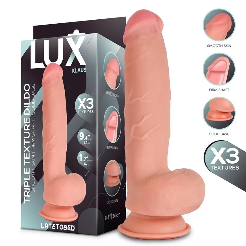Klaus Dildo Triple Densidad con Testículos 9.4 · LUX · Dildos