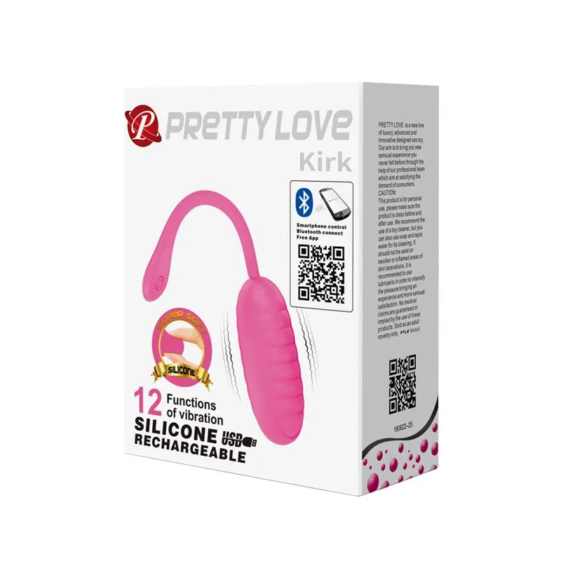 Kirk Huevo Vibrador con APP Movil Silcona USB · PRETTYLOVE · Huevos y Balas Vibradoras — Foto 14