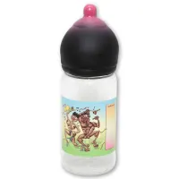 Biberon en Forma de Teta Mulato Pequeño 360 ml · DIVERTY SEX · Juegos y Complementos Divertidos