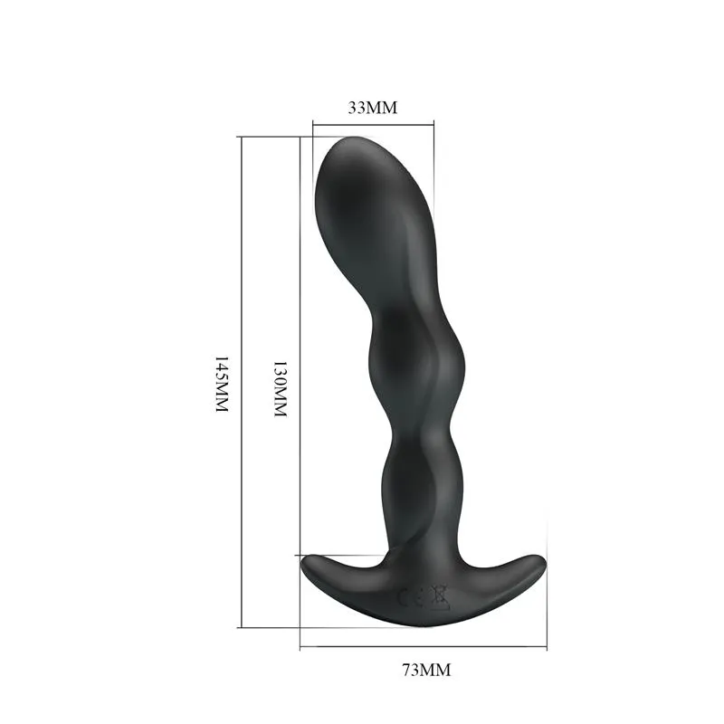 Yale Plug Anal con Vibración Negro · PRETTYLOVE · Anal — Foto 9