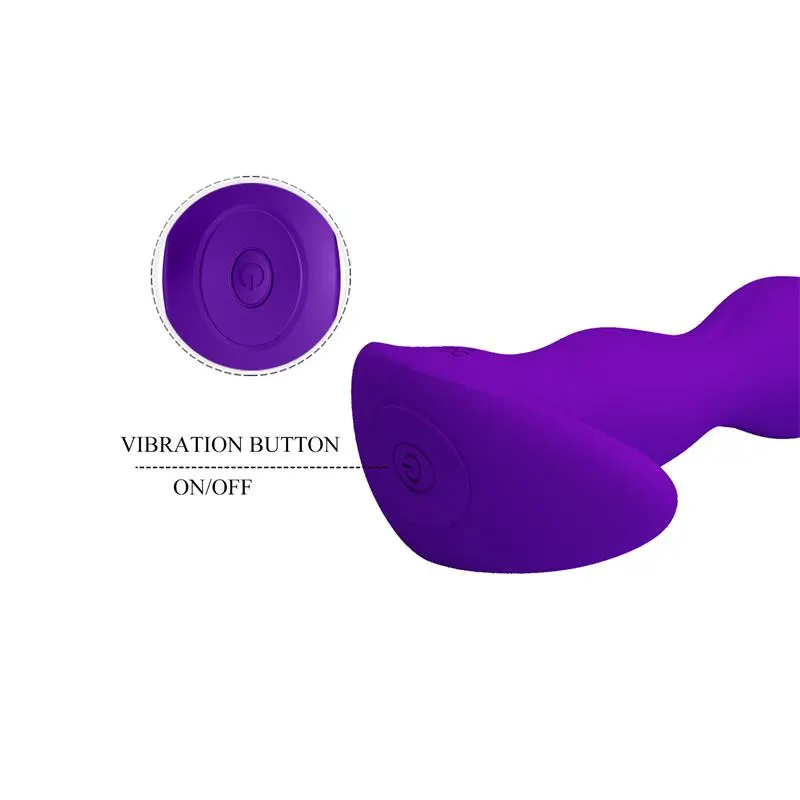 Yale Plug Anal con Vibración Púrpura · PRETTYLOVE · Anal — Foto 6