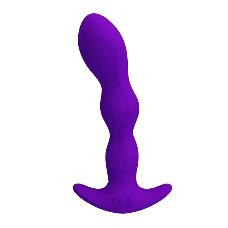 Yale Plug Anal con Vibración Púrpura · PRETTYLOVE · Anal