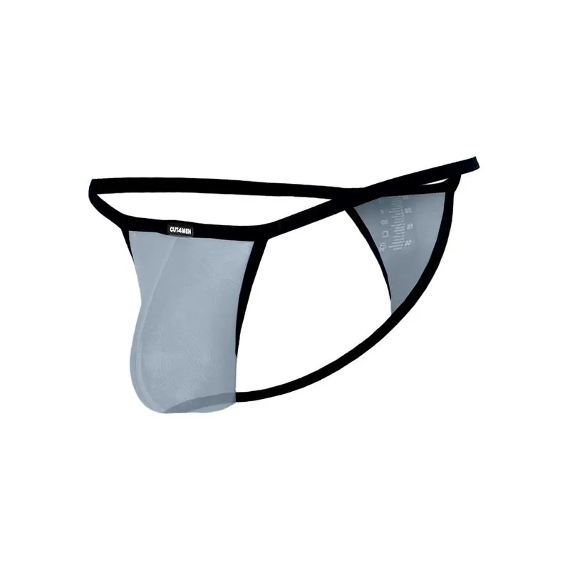 C4MSPX17 Mini Tanga Kini Mesh Grey · CUT4MEN · Tangas y Braguitas — Foto 3