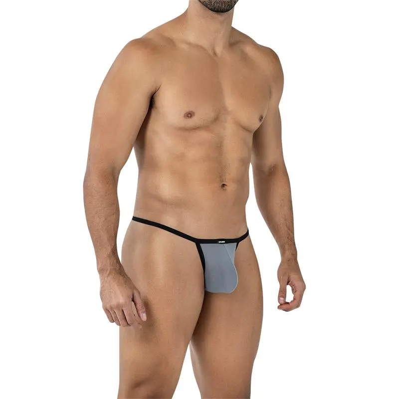 C4MSPX17 Mini Tanga Kini Mesh Grey · CUT4MEN · Tangas y Braguitas