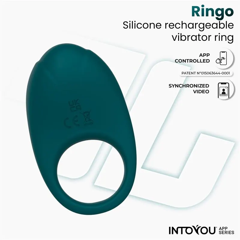 Ringo Anillo Vibrador con APP Unibody Verde · INTOYOU APP SERIES · Anillos para el Pene — Foto 3