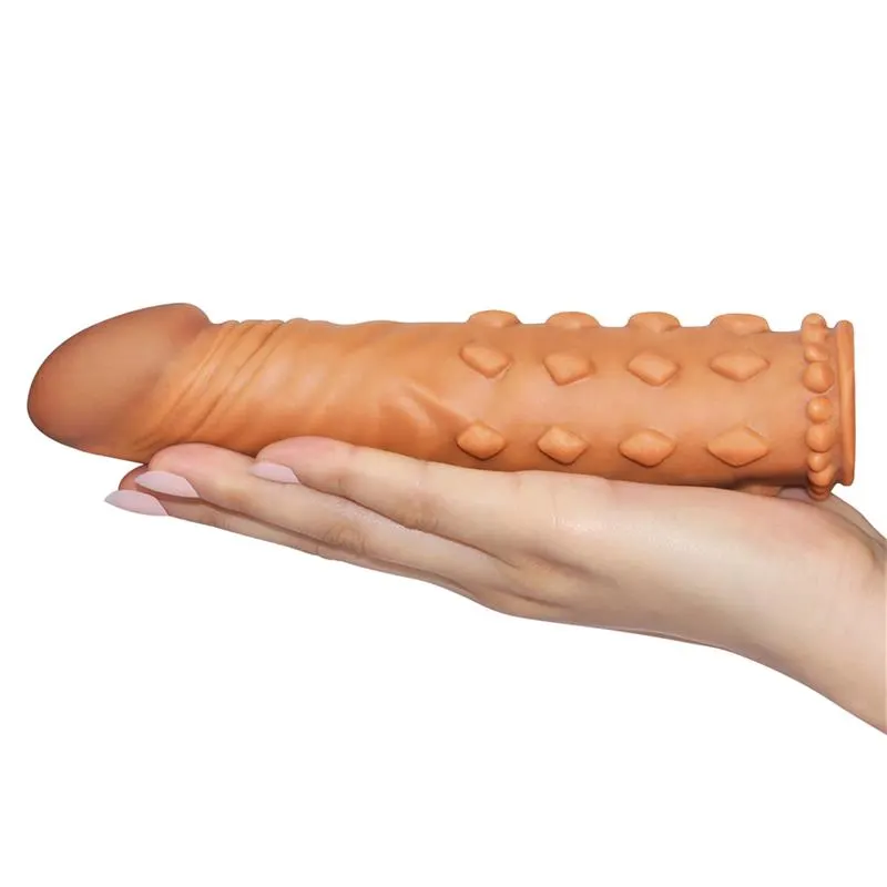 Funda para el Pene Add 2 Pleasure X Tender Marrón · LOVETOY · Fundas y Extensiones para el Pene — photo 3