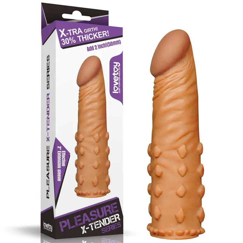 Funda para el Pene Add 2 Pleasure X Tender Marrón · LOVETOY · Fundas y Extensiones para el Pene — photo 6