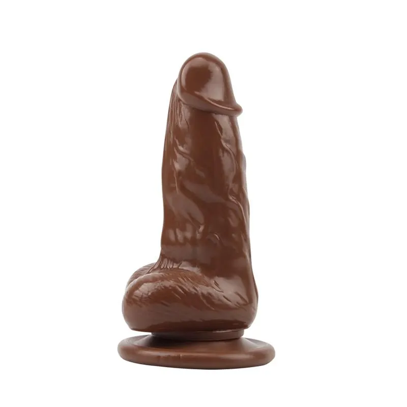 Dildo Jumbo Jack 6 con Vibración marrón · CHISA · Dildos — Foto 2