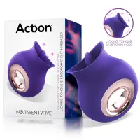 No. TwentyFive Estimulador de Lengua y Vibración · ACTION · Estimuladores de Clítoris