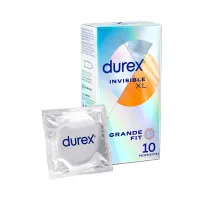 Preservativos Invisible XL 10ud · DUREX · Accesorios y Sets