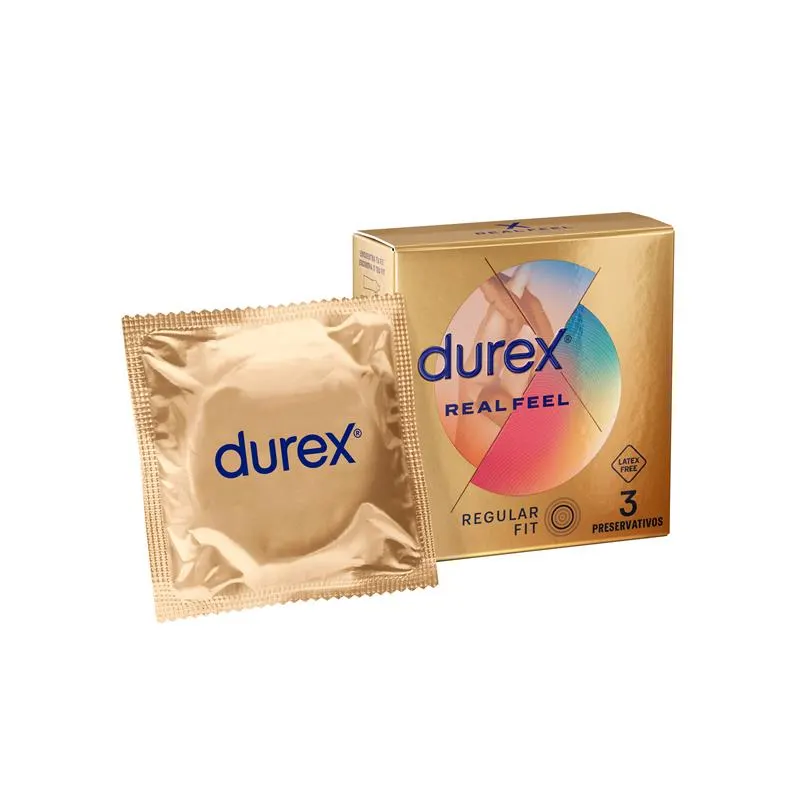 Preservativos Real Feel 3ud · DUREX · Lubricantes