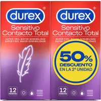 Duplo Preservativos Sensitivo Super Fino 2 x 12ud · DUREX · Lubricantes