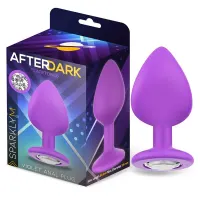 Sparkly Plug Anal Silicona Talla M Violet · AFTERDARK · Anal