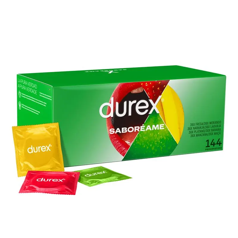 Preservativos Saboréame 144 ud · DUREX · Lubricantes