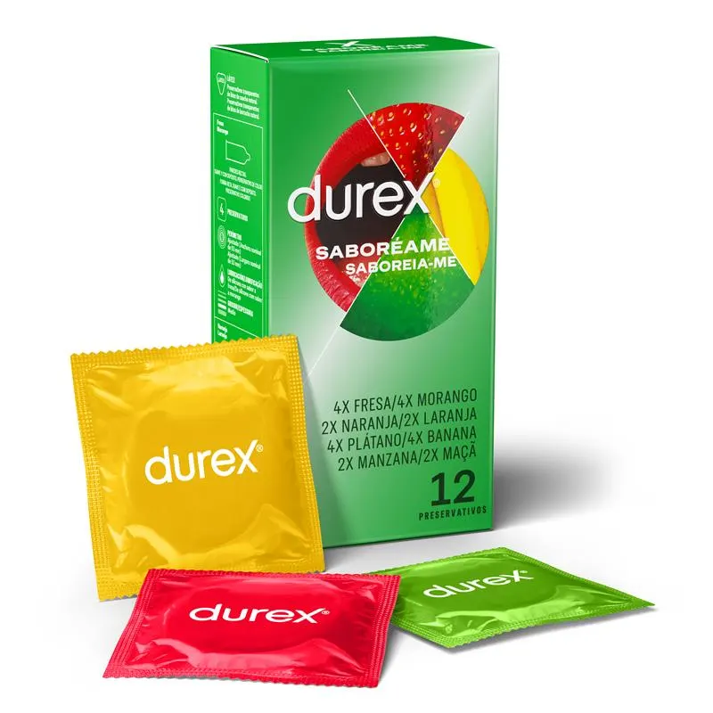 Preservativos Saboréame 12 ud · DUREX · Lubricantes