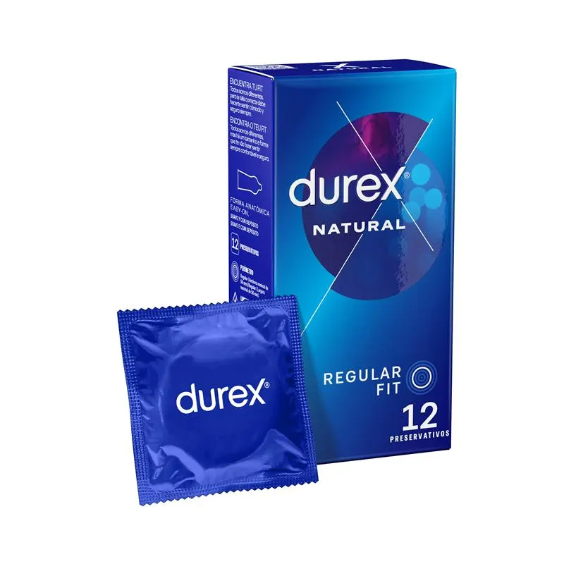 Preservativos Natural 12 ud · DUREX · Lubricantes