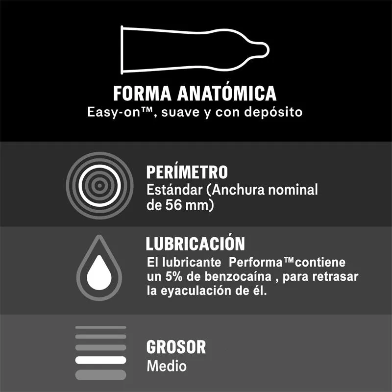 Preservativos Placer Prolongado 12ud · DUREX · Potenciadores y Retardantes — photo 3