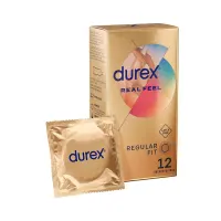 Preservativos Real Feel 12ud · DUREX · Lubricantes
