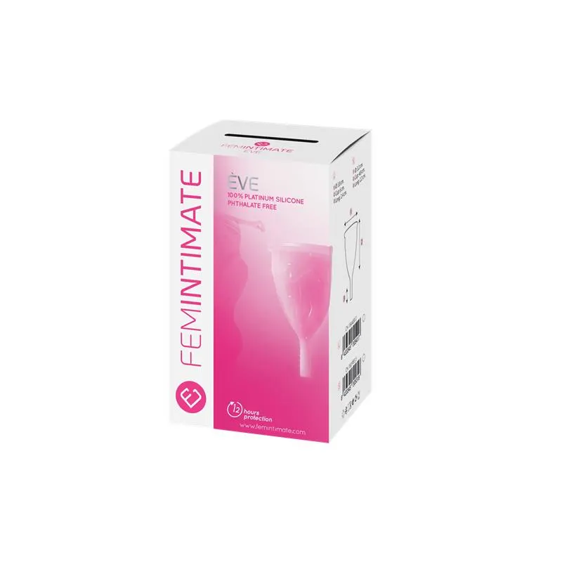Copa Menstrual Ève Rosa Talla L Silicona Platino · FEMINTIMATE · Cuidado Íntimo y Masaje — photo 3