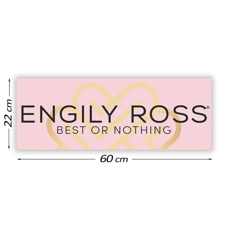 Cartel Promocional Engily Ross 60 cm x 22 cm · ENGILY ROSS · Juegos y Complementos Divertidos