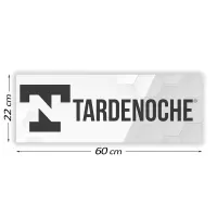 Cartel Promocional Tardenoche 60 cm x 22 cm · TARDENOCHE · Juegos y Complementos Divertidos
