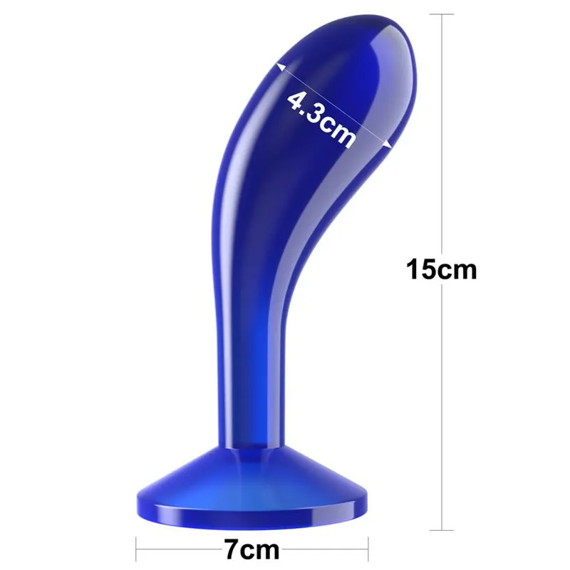 Plug Anal Flawless Azul Transparente 6 · LOVETOY · Anal — photo 6