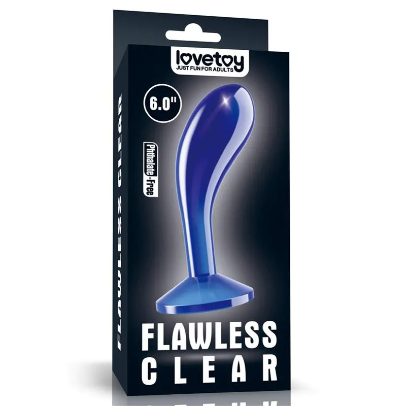 Plug Anal Flawless Azul Transparente 6 · LOVETOY · Anal — photo 7