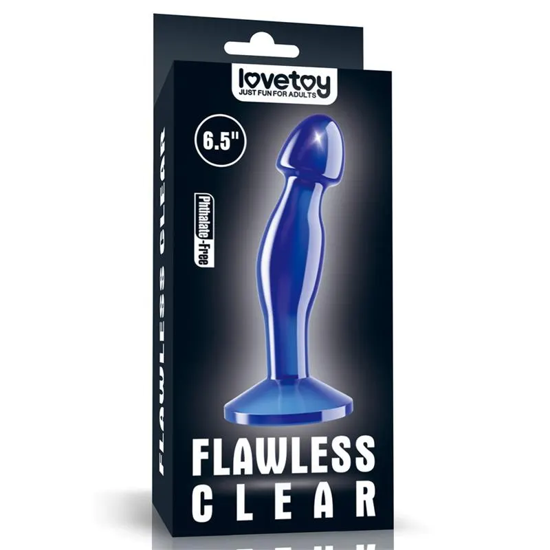 Plug Anal Flawless Azul Transparente 6.5 · LOVETOY · Anal — photo 7