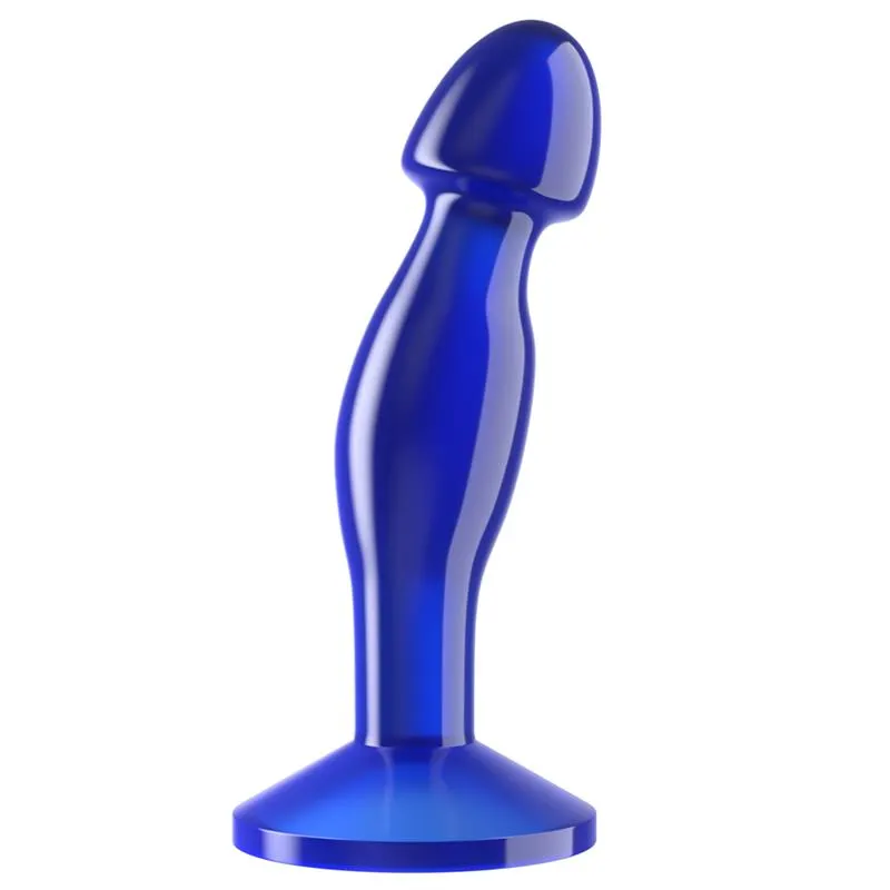 Plug Anal Flawless Azul Transparente 6.5 · LOVETOY · Anal