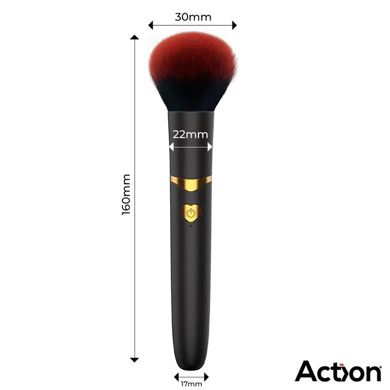 Secret Noir Estimulador Brocha de Maquillaje con Vibración Negro · ACTION · Estimuladores de Clítoris — Foto 4