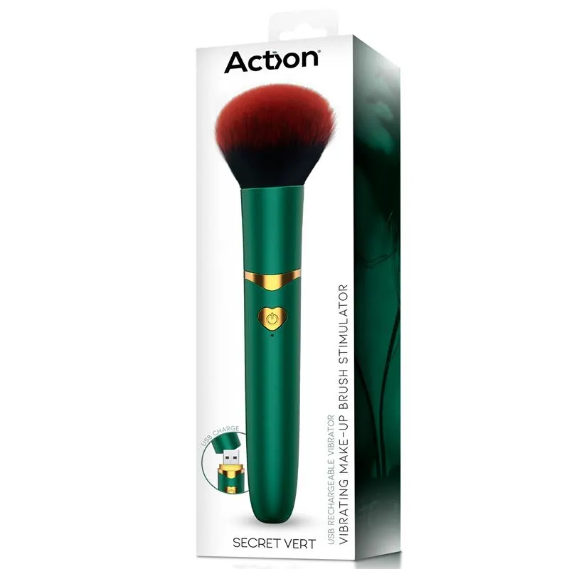 Secret Vert Estimulador Brocha de Maquillaje con Vibración Verde · ACTION · Estimuladores de Clítoris — photo 2