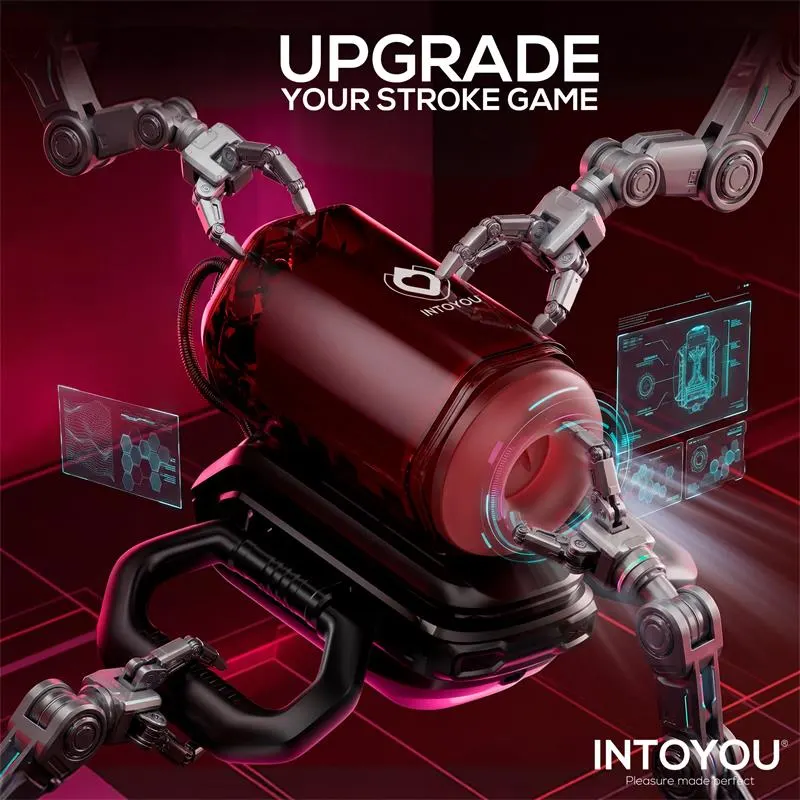 Vexor 3 in 1 Masturbador Masculino Succion, Empuje y Vibración USB-C · INTOYOU · Masturbadores Él — photo 9