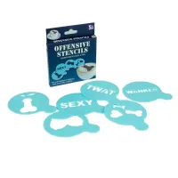 Pack de 12 Moldes Offensive Stencils · SPENCER & FLEETWOOD · Juegos y Complementos Divertidos