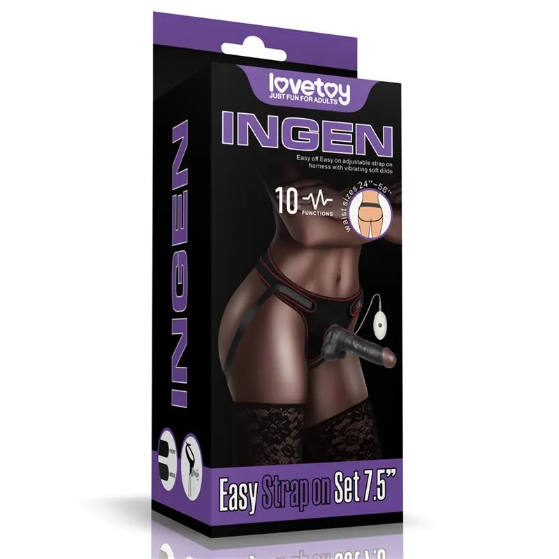 Arnés Ajustable con Dildo 10 Funciones 7.5 · LOVETOY · Dildos