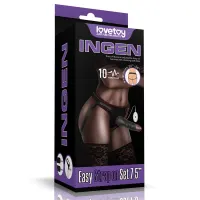 Arnés Ajustable con Dildo 10 Vibraciones 7.5 · LOVETOY · Dildos