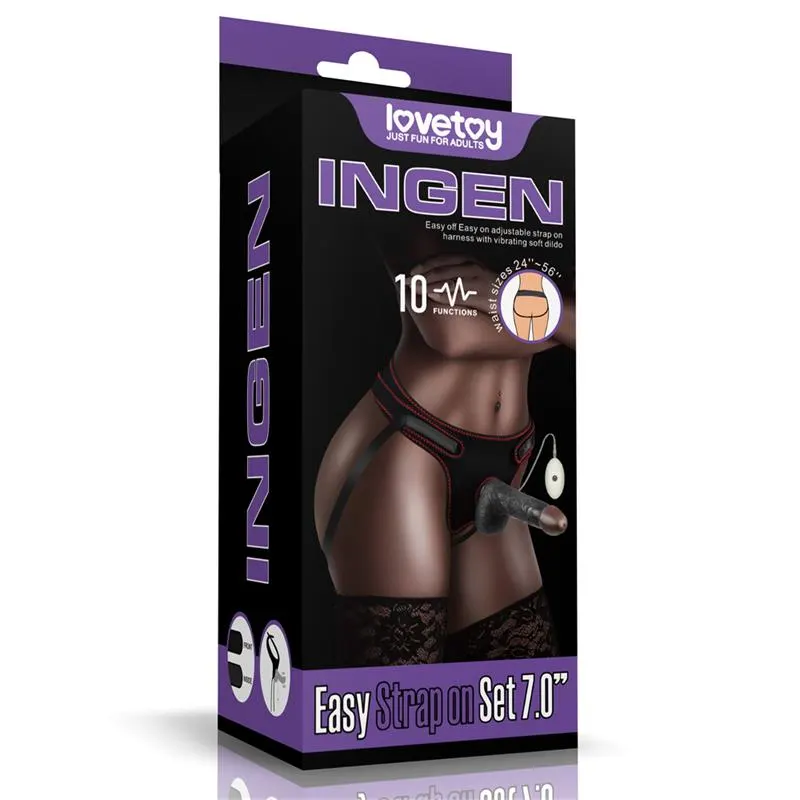 Arnés Ajustable con Dildo 10 Funciones 7.0 · LOVETOY · Dildos