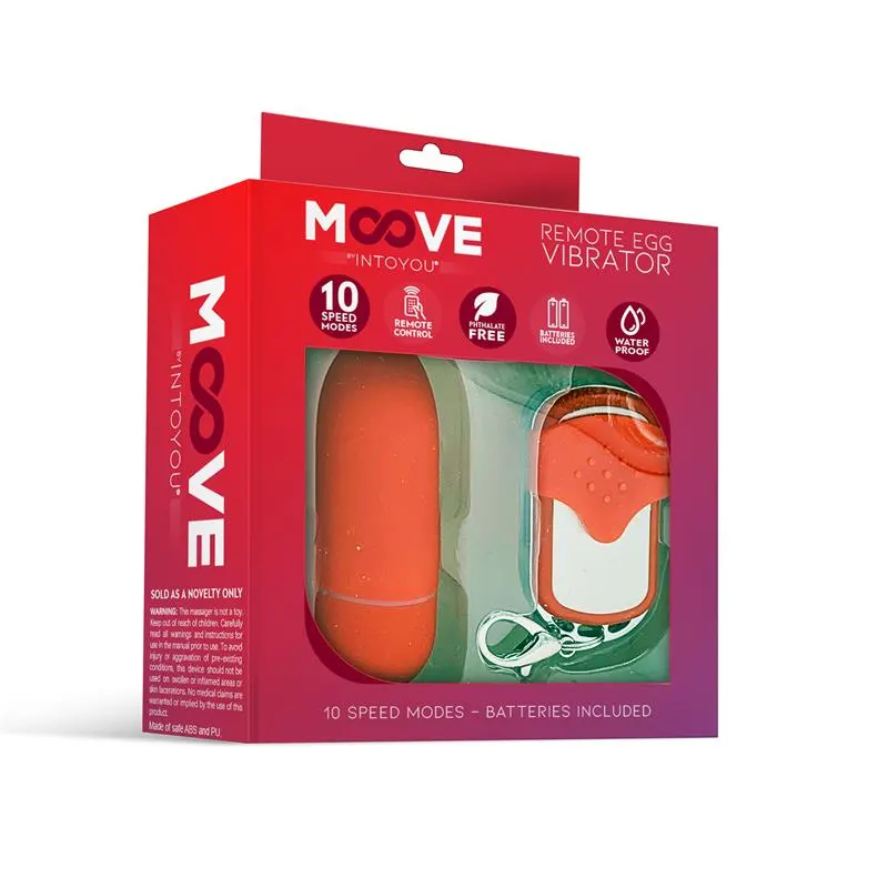 Huevo Vibrador con Control Remoto Rojo · MOOVE · Huevos y Balas Vibradoras — photo 2