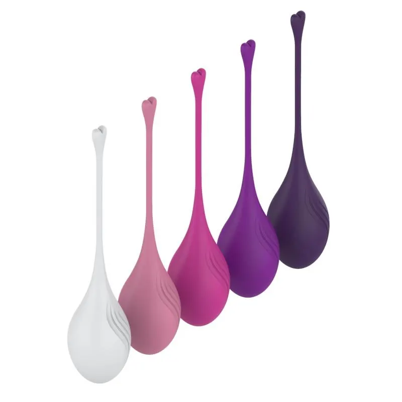 Set de 5 Bolas Kegel Diferentes Pesos · A-GUSTO · Bolas Chinas y Salud Femenina — Foto 3