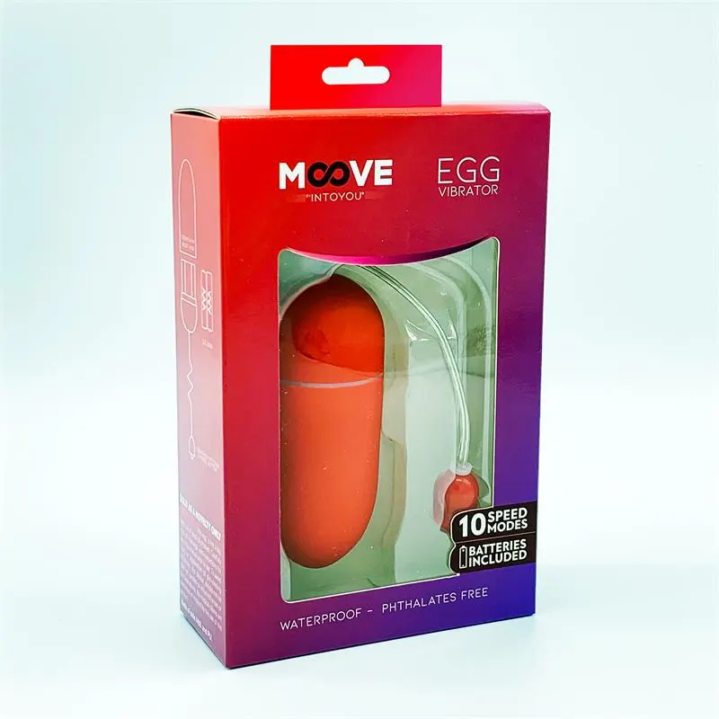Huevo Vibrador 10 Funciones Rojo · MOOVE · Huevos y Balas Vibradoras — Foto 2