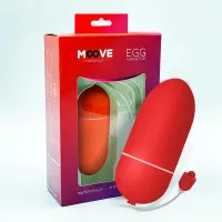 Huevo Vibrador 10 Funciones Rojo · MOOVE · Huevos y Balas Vibradoras