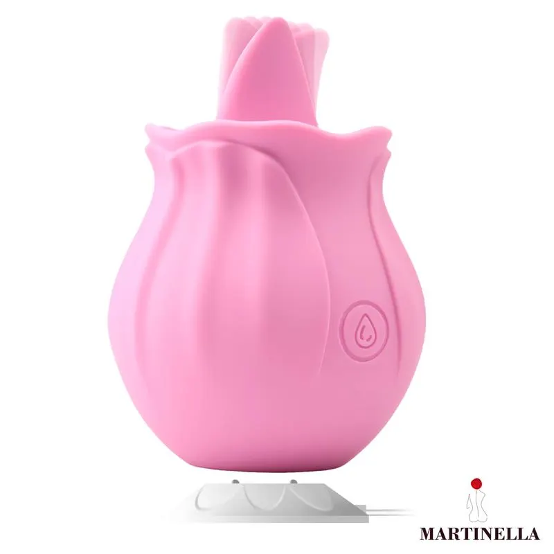Rosa con Lengua Estimuladora USB · MARTINELLA · Estimuladores de Clítoris — Foto 2