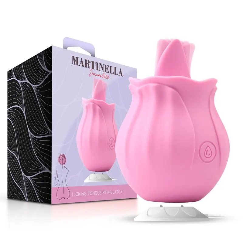 Rosa con Lengua Estimuladora USB · MARTINELLA · Estimuladores de Clítoris