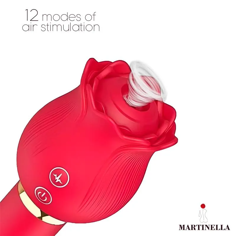 Rosa con Succion y Vibrador 2 en 1 · MARTINELLA · Estimuladores de Clítoris — Foto 3