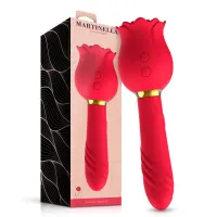 Rosa con Succion y Vibrador 2 en 1 · MARTINELLA · Estimuladores de Clítoris