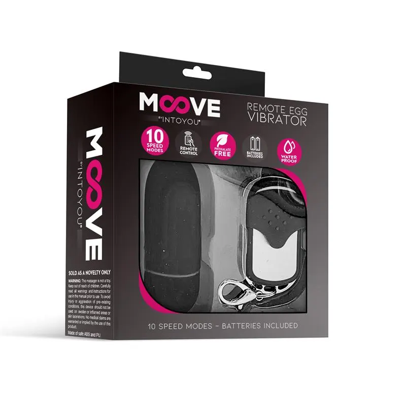 Huevo Vibrador con Control Remoto Negro · MOOVE · Huevos y Balas Vibradoras — photo 2